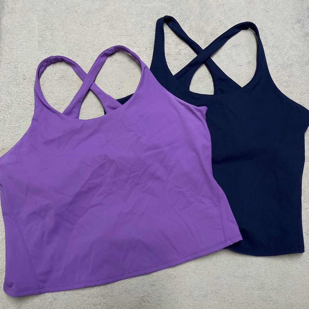 SPANX Get Moving Contour Crossback Shelf Tank 1X Bundle Lot Of 2 Active